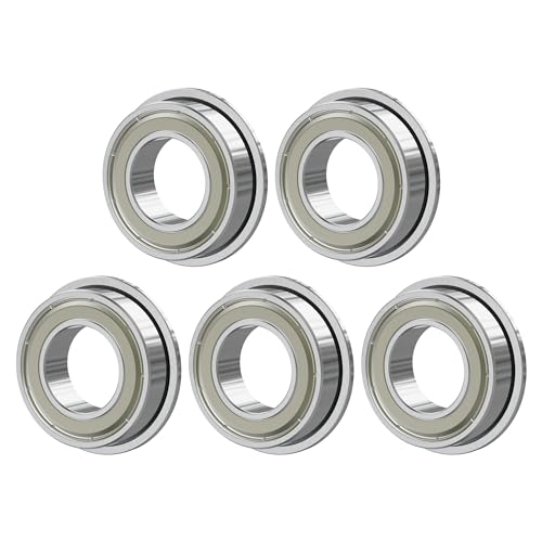5PCS MF115ZZ Flange Ball Bearing, 5x11x4mm - size: MF115ZZ Size5×11×4mm