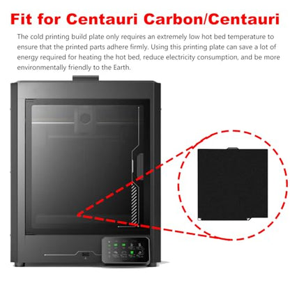 3D Printer Centauri Carbon/Centauri/CC2 Cold Printing Build Plate - color: Black