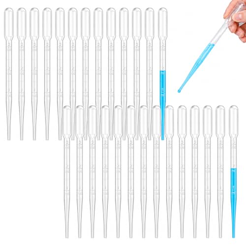 ovsor 300PCS Disposable Transfer Pipettes, 3ml Calibrated Pipette Dropper