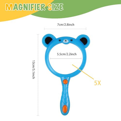 Magnifying Glass for Kids Hand Lens Kids Magnifying Glass Plastic Magnifier