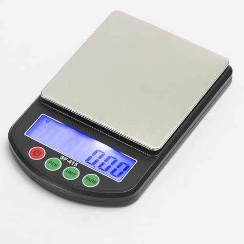 Pocket Food Scale High-Precision Electronic Scale 600g*0.01g Small Digital Weighing Scale Suitable for Dieting, Kitchen Cooking, Baking and Meal Preparation, Includes Batteries
