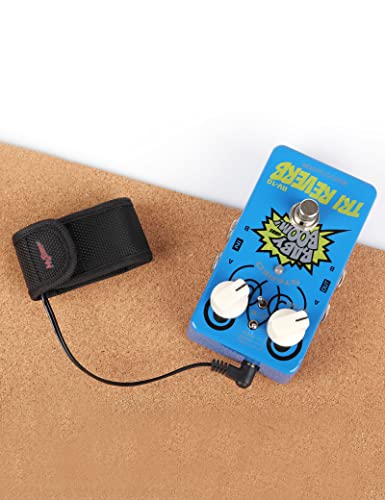 Mr.Power 9V Battery Clip Converter Power Cable Snap Connector 2.1mm 5.5mm Plug for Guitar Effect Pedal (Right Angle, 1 Cable + 1 Battery Bag) - size: Right Angle, 1 Cable + 1 Battery Bag