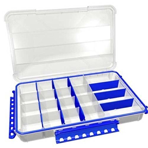 Flambeau Outdoors WP5012 Waterproof Tuff Tainer 14in, Divided Double Deep - size: Double Deep - 12 Compartments