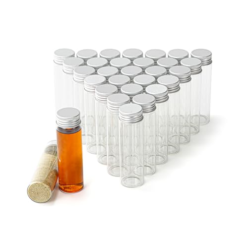 50ml Glass vials 30pcs,With aluminum screw cap30pcs Clear Glass Bottles - style: 50ml 30pcs