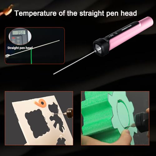 3-in-1 Hot Wire Foam Cutter, 662°F Styrofoam Cutter Kit, Pink - color: Pink