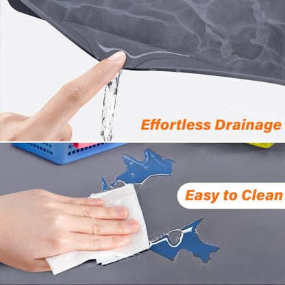 FLATO Waterproof Under Sink Mat, 19" x 19", Beige - color: Beige, size: 19"W x 19"L