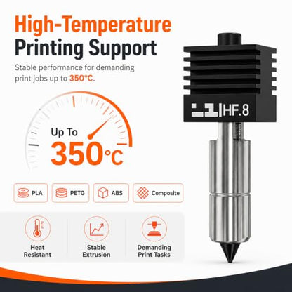 Compatible with Bambu Lab P2S Nozzle 0.8mm Hardened Steel Nozzle - size: 0.8mm One package