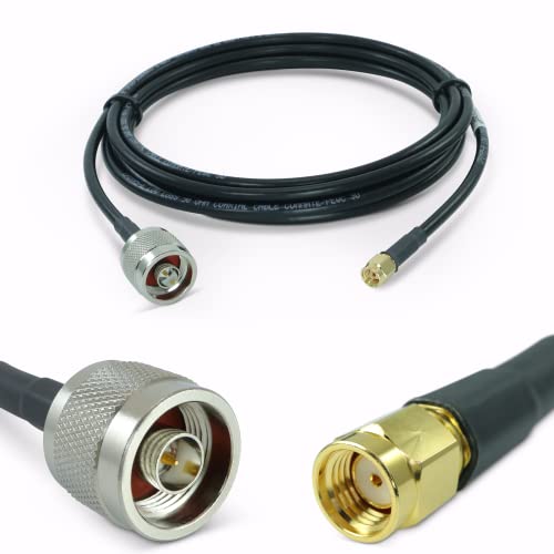 Proxicast 10 ft RPSMA Male to N Male 50 Ohm Low-Loss CFD240 Coax Cable - size: CFD240, style: 10 ft