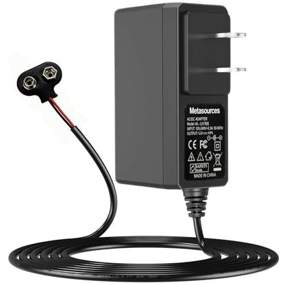 9-Volt Snap Clip Adapter for 9V Eliminator Kit 9VDC Charger Radio