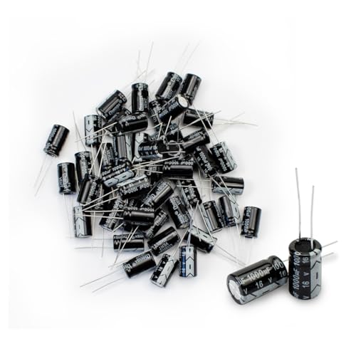 50 Pcs Electrolytic Capacitor 1000uF 16V Aluminum Radial Electrolytic Capacitors - style: 16V 1000uF