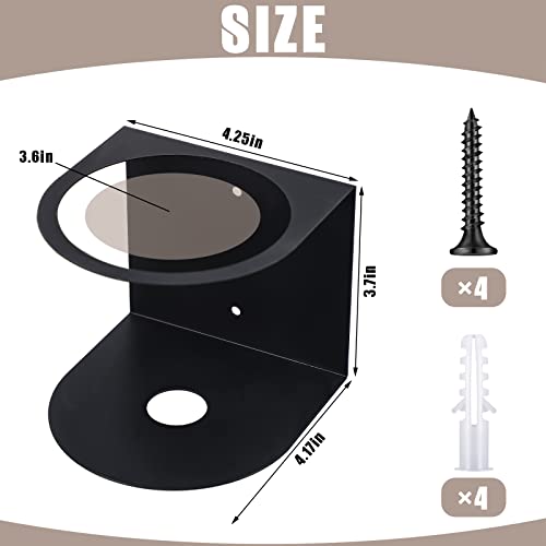 Gerrii 2 Pcs Spray Bottle Holder Wall Mount Stainless Steel Holder, Black - color: Black