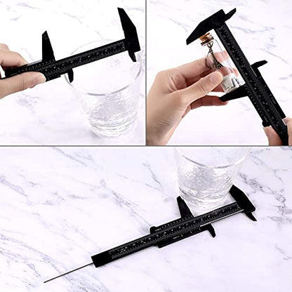 Utoolmart Vernier Caliper 150mm / 5.9-inch Plastic Caliper Measuring Tool for Precision Measurements Outside Inside Depth (Gray - size: 150mm Gray
