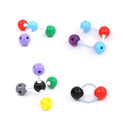 Swpeet 252 Pcs Molecular Model Kit for Inorganic & Organic Molecular Model Teacher and Student Kit - 86 Atoms & 153 Links & 12 Orbitals & 1 Short Link Remover Tool - style: 252 Pieces Molecular Model Kit