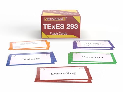 TExES Science of Teaching Reading 293 Study Cards: TExES Science of Teaching Reading Exam Prep and Practice Test Questions [Full Color Cards]