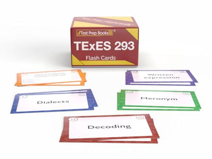 TExES Science of Teaching Reading 293 Study Cards: TExES Science of Teaching Reading Exam Prep and Practice Test Questions [Full Color Cards]
