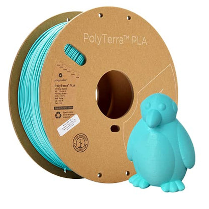Polymaker Matte PLA Filament 1.75mm, 1kg, Arctic Teal - color: Matte Pla - 1.75mm Matte Arctic Teal (Hex Code: #61bcc3), size: 1kg