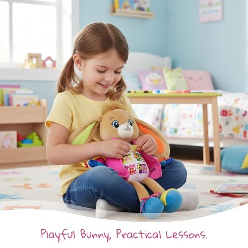 June Garden 16" Bunnie Montessori Learn-to-Dress Plush Doll - color: Bunnie