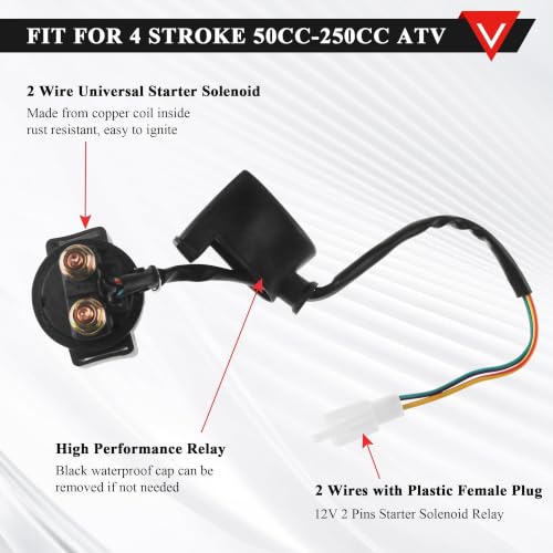 PRO BAT Full Lifan 200cc Wiring Harness 8-Coil Stator AC CDI Tail Light - color: W Spark Plug & B Ignition Coil & S Rectifier