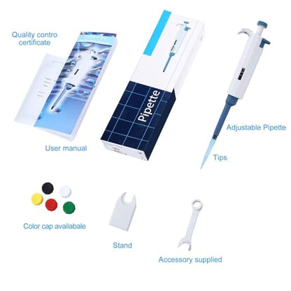 Adjustable Micropipette 0.5ul-10ul,Single Lab Pipette High-Accurate Pipette - size: 0.5-10ul