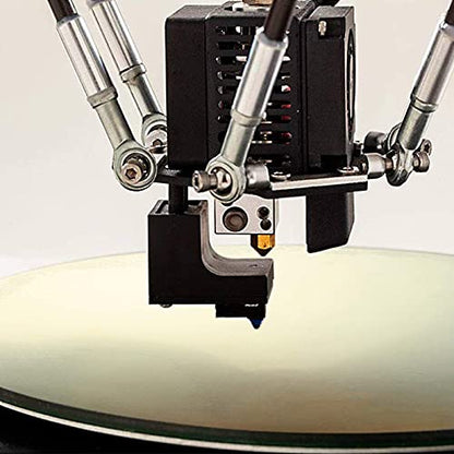 FYSETC Flsn QQ-S Build System 265mm/ 10.4 inch Diameter 3 in 1 Round PEI Sheet Flexible Steel Platform+Sticker Base with Adhesive Heated Bed Cover for Flsn QQ,QQ-S,QQ-S-Pro 3D Printer