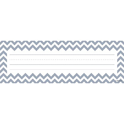 Chevron Solids Name Plates, CTP Classroom Decoration, 36 Pieces (Creative Teaching Press 4517) - color: Chevron Solids