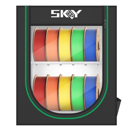 3D Printer Storage Box, Storage Rack for 3D Printing Filaments,Dustproof and Waterproof Enclosure Box for Storage and Easy to Store 10 roll Pack - size: Small-10 Rolls