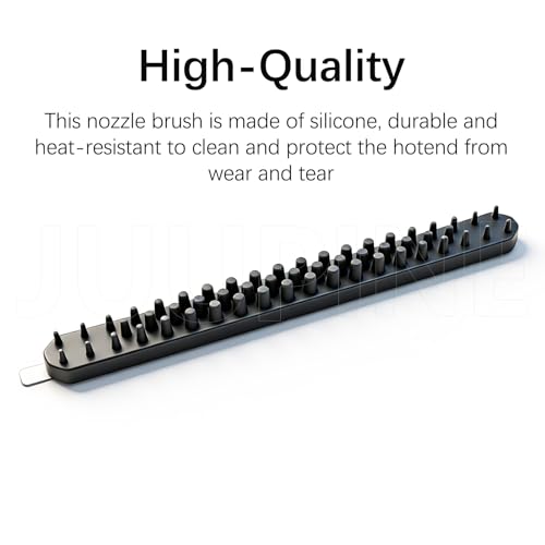 6+1 Silicone Sock & Nozzle Brush Set for Anycubic Kobra X/Kobra 4 Nozzles Silicone Cover,300°C Heat-Resistant Hotend Sleeves with Self-Adhesive Nozzle Wiper – Stick Directly on Platform for Anycubic - color: Silicone Sock and Nozzle Wiper