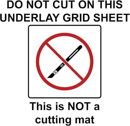 Rhino Grid Sheet for under a Self Healing 4'x8' Cutting Mat (Grid Sheet for under a Mat - NOT to Be Cut On) - color: Grid Sheet for under a mat - NOT to be cut on