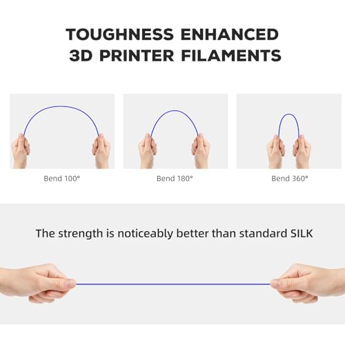 FLASHFORGE PLA Filament 1.75mm, 3D Printer Filament 1kg (2.2lbs) Spool, Dimensional Accuracy +/- 0.02mm, 3D Printing Filament Easy to Use and Fits for Most FDM 3D Printers (Blue) - color: Blue