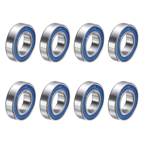uxcell 8 Pcs 6902-2RS Deep Groove Micro Bearing, 15x28x7mm Chrome Steel - size: 6902-2RS