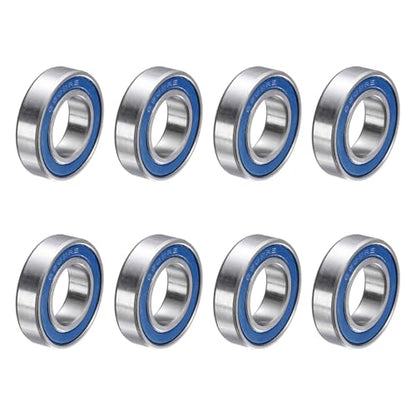 uxcell 8 Pcs 6902-2RS Deep Groove Micro Bearing, 15x28x7mm Chrome Steel - size: 6902-2RS