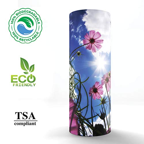 Morning Glories Scattering Tubes for Human Ashes TSA Approved Scattering Urn and Eco-Friendly Biodegradable Urns for Human Ashes & Biodegradable Urn for Burial at Sea - color: Morning Glories, size: Large 12"x5"