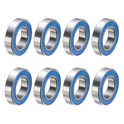 uxcell 8 Pcs 6903-2RS Deep Groove Micro Bearing, 17x30x7mm Chrome Steel - size: 6903-2RS