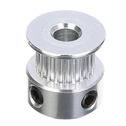GT2 Timing Belt Pulley, 8pcs GT2 20Teeth Bore 5mm Timing Pulley Wheel with GT2 5 Meters Rubber Belt and Tensioner by YEEZUGO