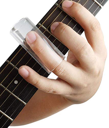 Glass Guitar Slide Ring Slider Set Accessories for Guitar Playing Musicians - size: 2 Pcs