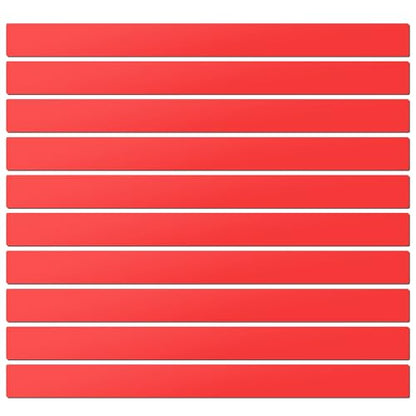 LLPT Dry Erase Magnetic Label Strips, 1" x 12", Red, 10 Pack - color: Red, size: 1" x 12" 10 Pack