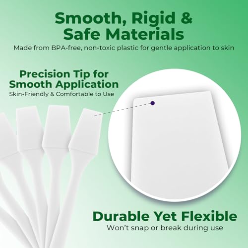 Kopperko Mini Skin Care Spatula, 2.5 Inch, 100 Pack, White - color: White, size: 100 Spatulas