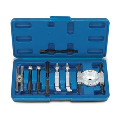 DOTCOM Mini Bearing Puller Separator Set 9-Piece 30-50mm Gear Pulley Removal Tool 45 Steel