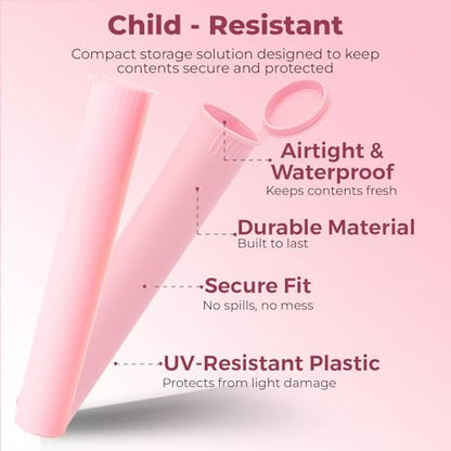 Kopperko Small Pill Bottles, 116mm, 100 Pack, Pink - color: Pink, size: 100 Tubes