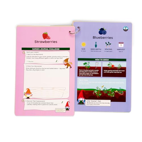Garden Planner Kids | Gardening Guide for Children | Grow Fruits, Veggies, Herbs | Interactive Garden Journal | Made in USA