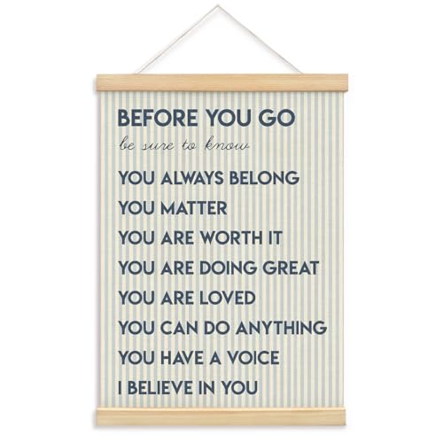 Inspirational Wall Art Canvas Decor,Classroom Wall Decor - color: before