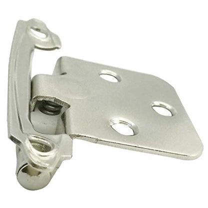 Traditional Cabinet Hinge Variable Overlay 10 Pack Bright Nicke - size: Bright Nickel