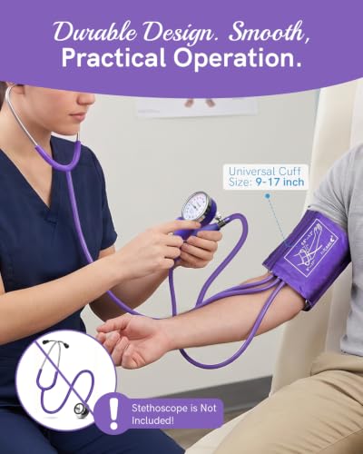FriCARE Purple Manual Blood Pressure Cuff for Nurses/Nursing Students - color: Roland Purple