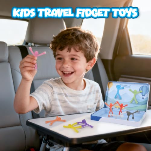 10Pcs Magnetic Travel Toys with Metal Box, Magnets Men for Kids Fidget Toys - size: 10Pcs Opaques