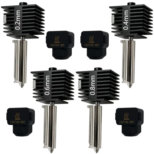 4 PCS A1 Mini/A1/A2L Hotend Kits 0.2/0.4/0.6/0.8MM Integrated Leak-Proof - size: 4PK