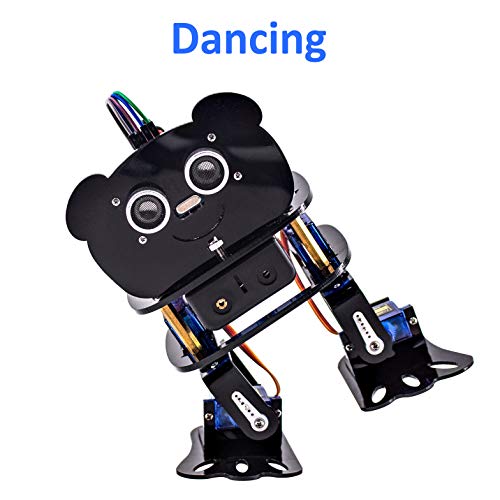 LAFVIN DIY 4-DOF Panda Robot Kit Programmable Dancing Robot Kit Support Android APP Control Compatible with Arduino IDE