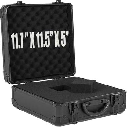 Protective Hard Case Shockproof Water-resistant with Customized DIY Foam Insert fit for Camera, tools, etc, 12.2 X 12.2 X 4.5-Inch - size: Inner：11.7''X 11.5''X 5 ''