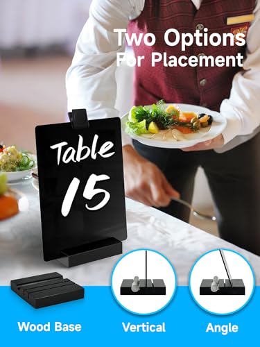 Acrylic Black Dry Erase Board with Stand - 8"x 6" - size: 8"W x 6"H (1 Pack)