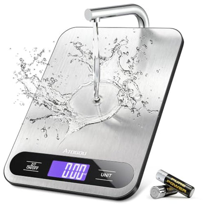 Atogou Food Scale -33lb Digital Kitchen Scale for Food Ounces Grams