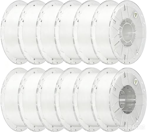 Creality Hyper PLA Filament 1.75mm, 12-Pack, White, 12KG - color: White, size: 12kg
